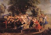 RUBENS, Pieter Pauwel Dance of the Peasants oil painting reproduction